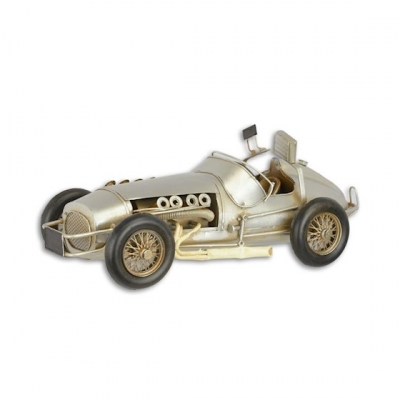 Raceauto zilver Raceauto zilver