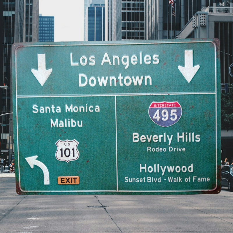 Roadsign Los Angeles